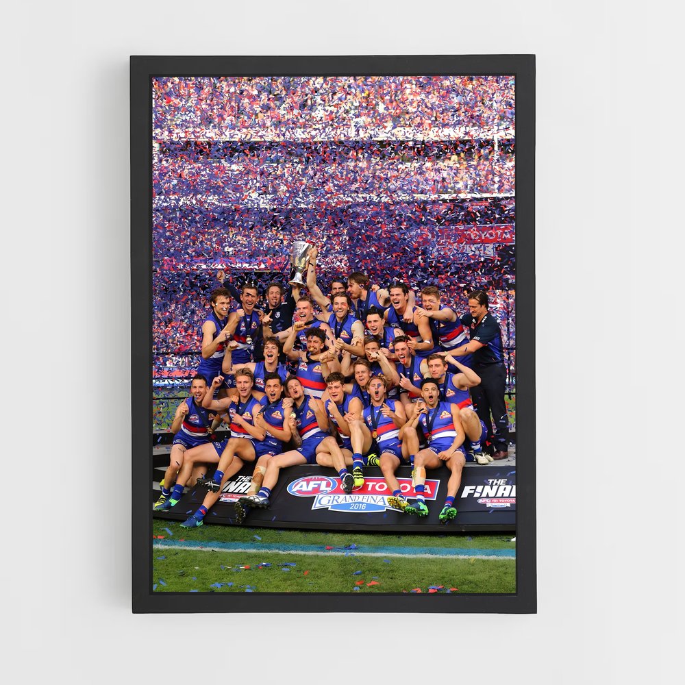 Poster Victoire des Bulldogs – affiche Football australien (vue 2)